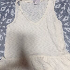 Sincerely Jules Cream Textured Chemise